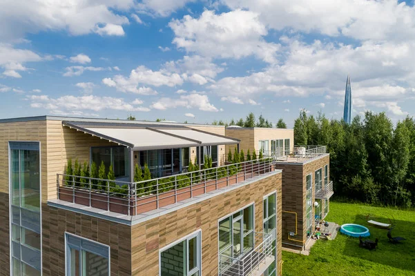 Лахта Парк — Материалы, фасад, остекление